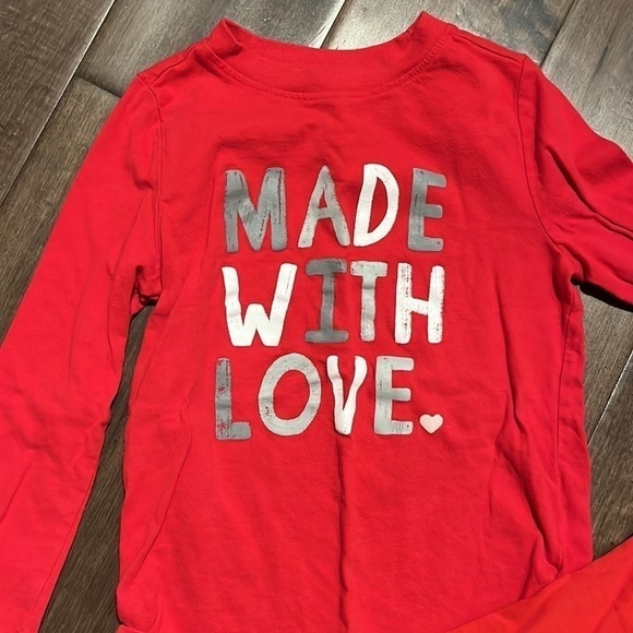 4/$20. 2 red Valentine Shirts​​​, unisex- boy or girl size 4T - Picture 2 of 6